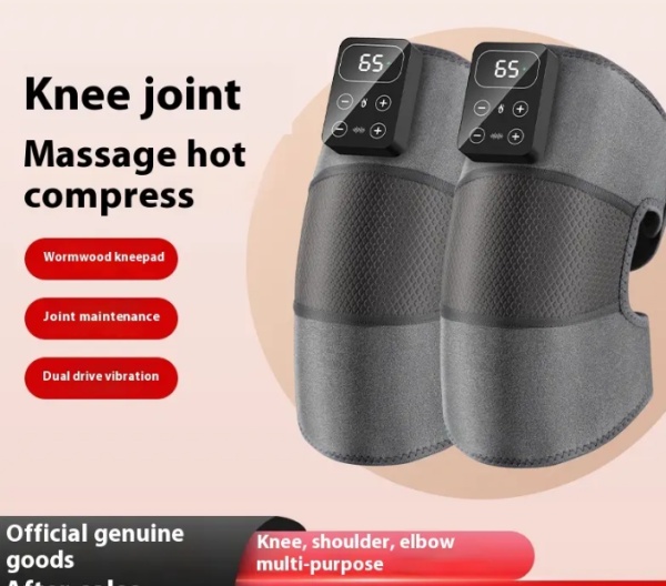 Electric Leg Joint Heating Vibration Massage Therapy Elbow Brace Arthritis Pain Physiotherapy Knee Support
