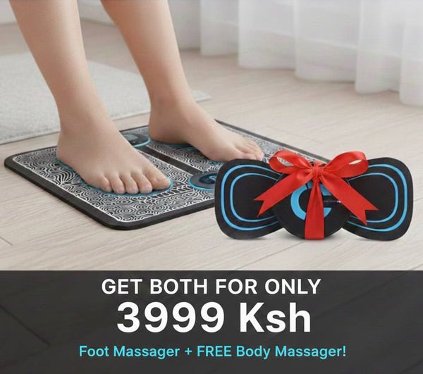 EMS Foot Massager + Neck/Back Massager Combo